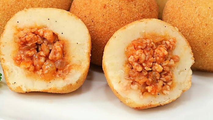 Bombas de carne con patata