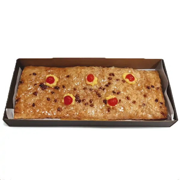 Coca Hojaldre rellena de Crema